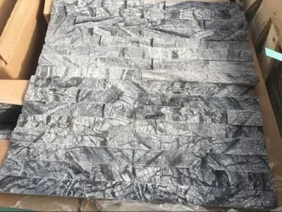 Black Wooden Grain Timber Black Culture Stone Marble Tiles