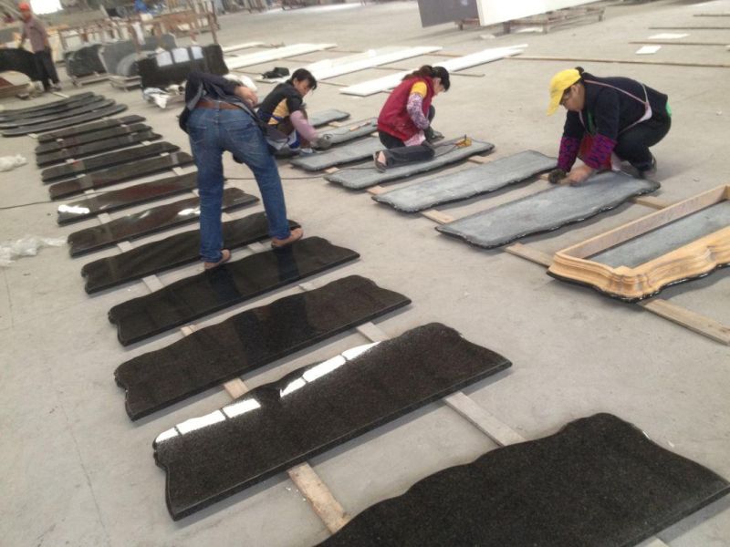 Absolute Black Granite Flute Tile for Wall