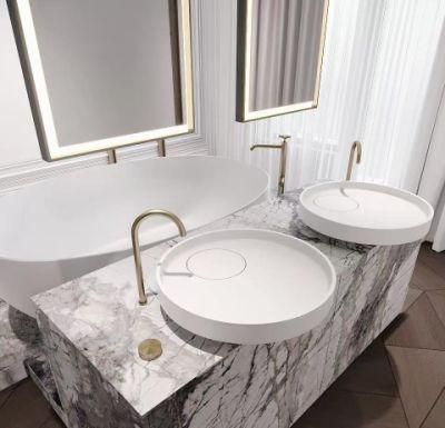 Quartz Countertop with Different Sizes and Different Colors Used for Indoor Tops