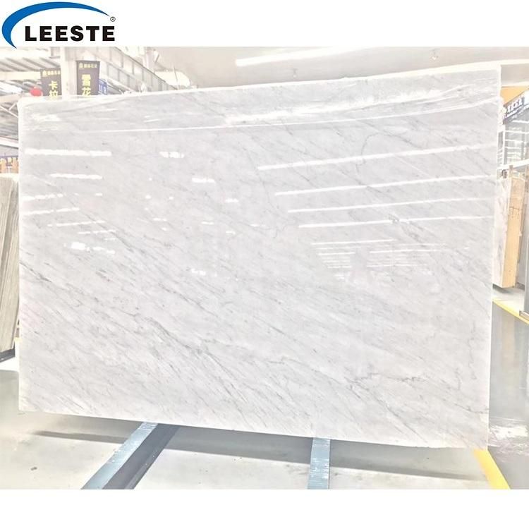 Quarry Direct Supply Italian White Marble Bianco Carrara Marble Slab Tile for Interior Decoration