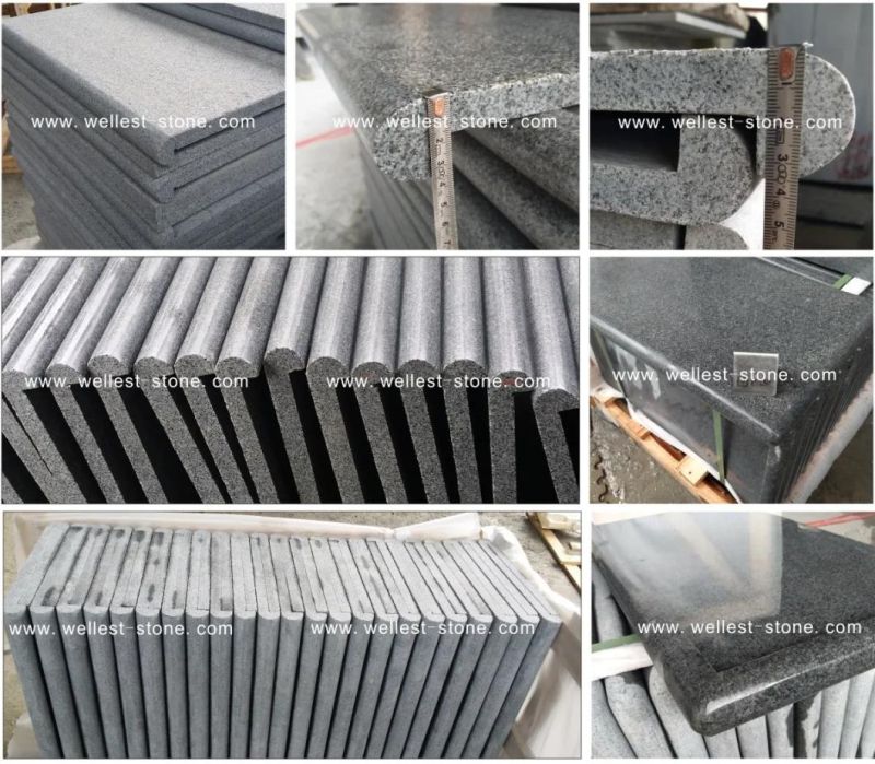 G682 Yellow Granite Drop Face Pool Coping