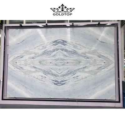 Natural Stone Polished Indoor Decoration Blue Sky Slab Blue Granite Wall Tiles