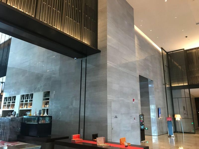 Modica Grey Marble Slabs Interior Villa