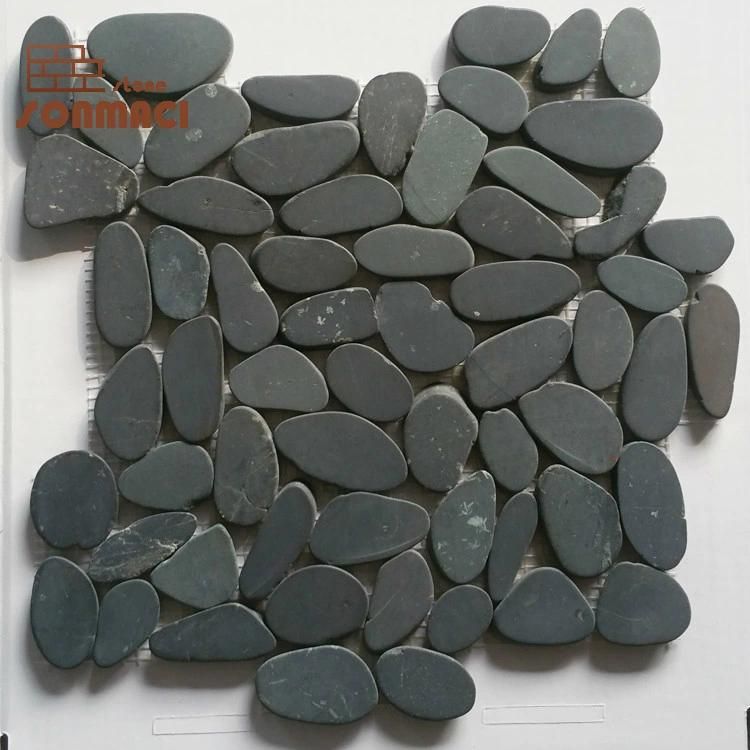 Decorative Mixed Color River Stone Pebble Mosaic