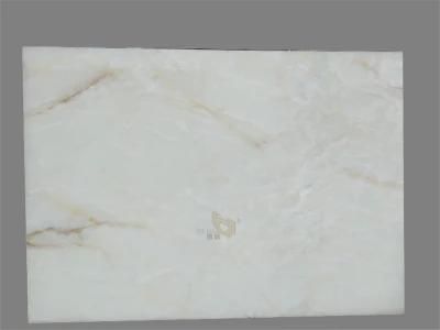 Gold/Golden Onyx Slab/Tile Natural White Jade Onyx Marble Polishing Stone Slab