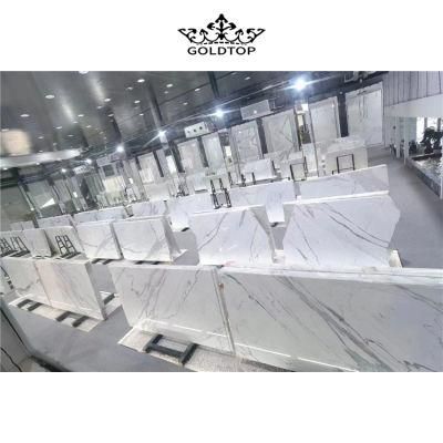 Natural Stone Kitchen/Bathroom Slabs Tiles Countertop Italy Calacatta/Calacutta/Calcutta White Marble