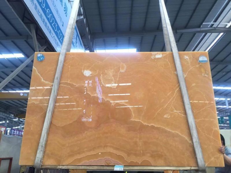 Natural Translucent Red/Pink/Blue/White/Golden Honey Orange Onyx for Bathroom Background Floor Wall Hotel Decoration Design Kitchen Desk Dinner Background Wall