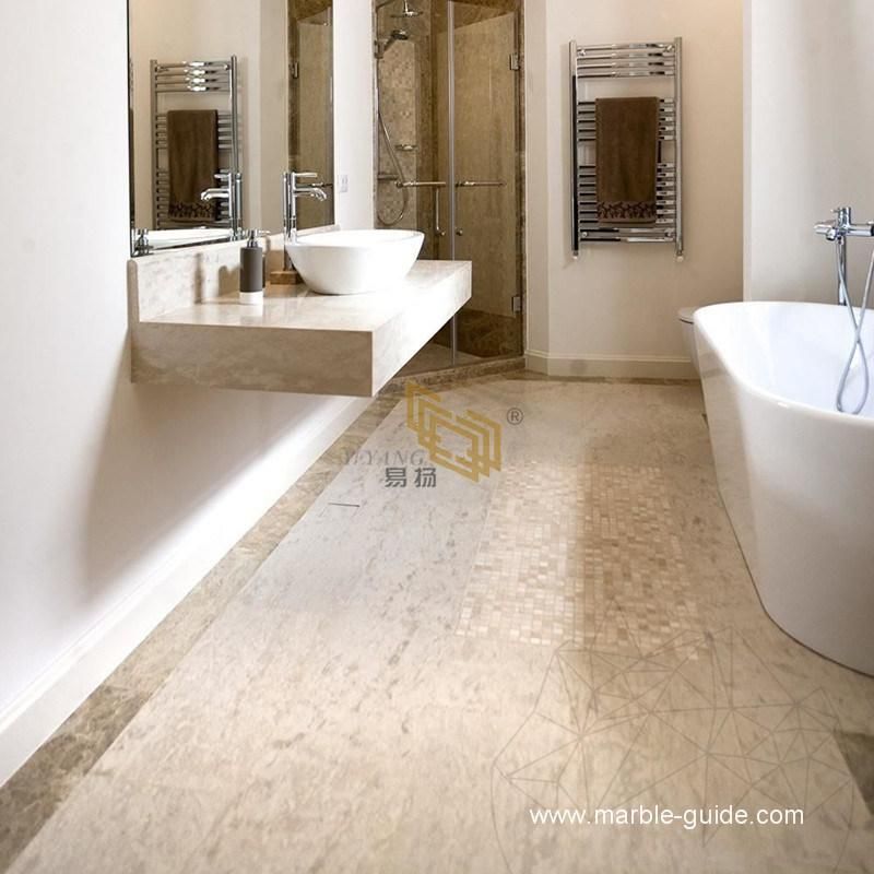 Natural Polished/Tumbled Beige/Cream/White Limestone Surface Stone Slab for Paving Brick/Wall/Floor/Stairs/Cladding Stone