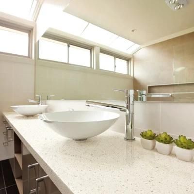 Kitchen Countertop Crystal White Quartz Stone Slab