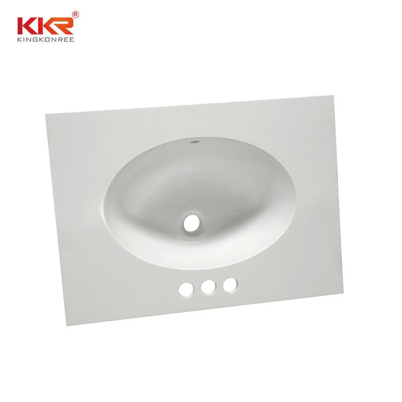 Molded Vanity Artificial Stone Bathroom Hand Wash Unit