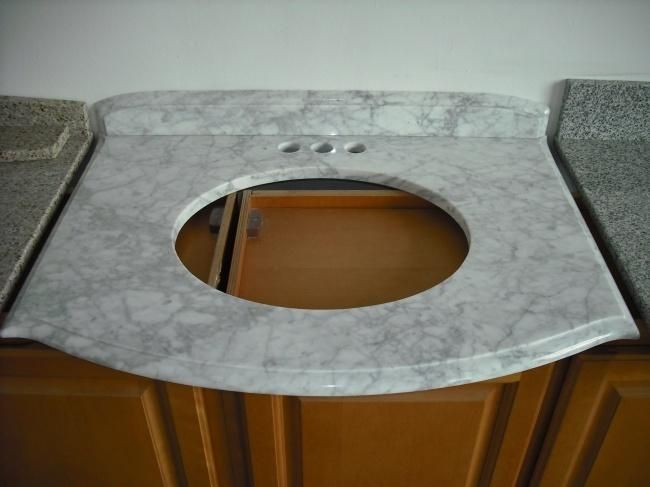 Natural Stone Grey Granite Bathroom Vanity Tops