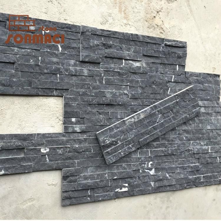 Cultural Stone Exterior Black Slate Wall Cladding Tile