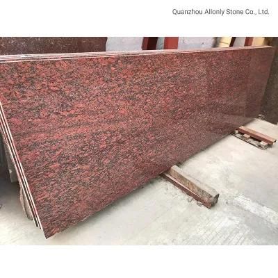 China Cheap Maple Red Granite Kitchen Worktop and Island Countertop