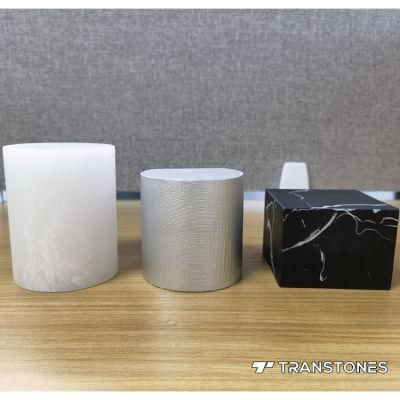 Luxury LCP Trilogy Perfume Display Plot Translucent Onyx Slabs Price Decorative Artificial Stone
