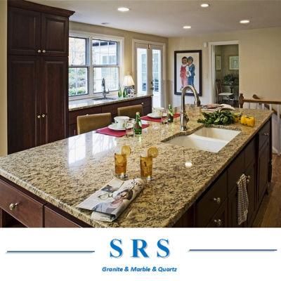 Natural Stone Building Material New Venetian Gold Granite Countertops Brazil Gold Granite Countertops