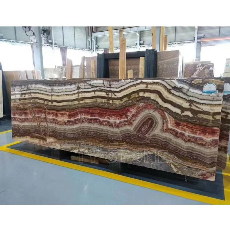 Translucent Green Onyx Stone Big Slab