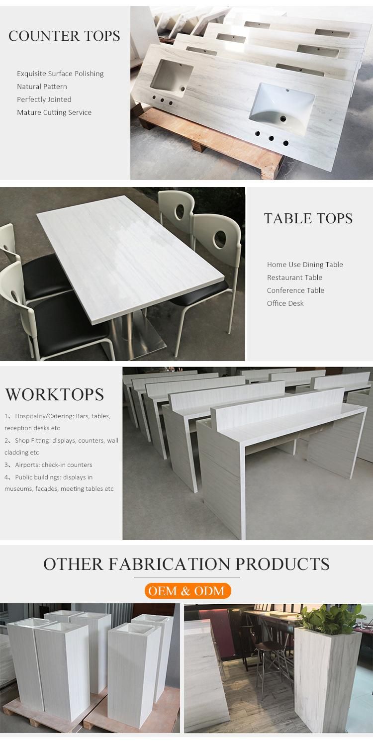 Kkr Small Chips Modified Acrylic Solid Surface Resin Wall Panel
