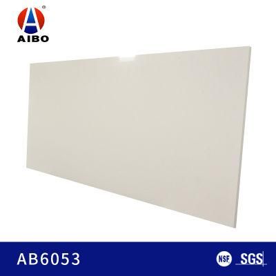 Custom White Quartz Stone Artificial Stone Worktop Environmental Friendly