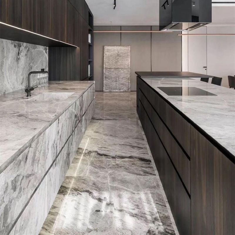Grey/White Natural Slabs Marble for Floor/Wall/Kitchen/Bathroom/Countertops Decoration
