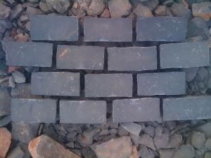 Zhangpu Black Cobbles, Basalt Paver Stone, Dark Basalt, Tiles, Cubestone