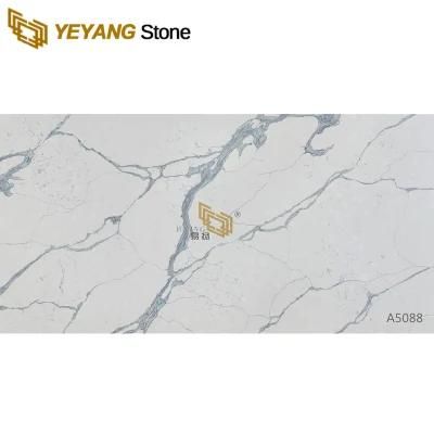 Kitchen Engineered Quartz Stone Calacatta White Marble Look Quartz Supplier/Factory/Manufacturer