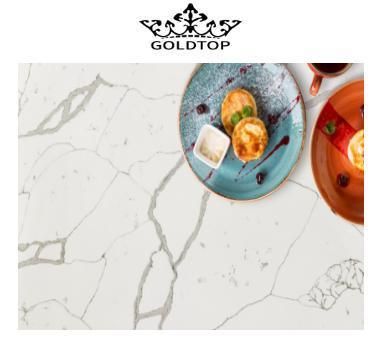 Nostalgia White Level Calacatta Artificial Quartz for Kitchen Top Countertops