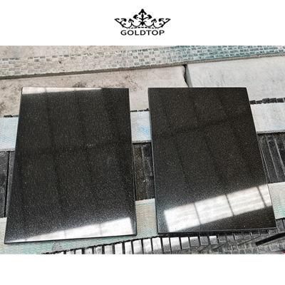 Natural Stone Polished Indoor Decoration Absolute Black Slab Black Granite Countertop