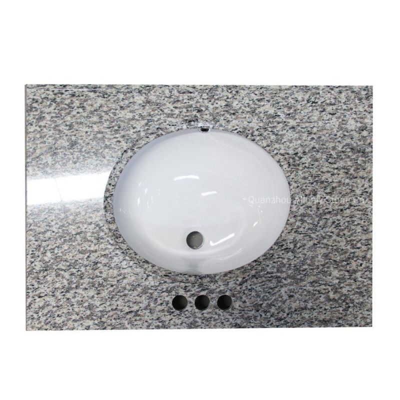 China Cheap Tong White Granite Countertop Bathroom Vanity Sets