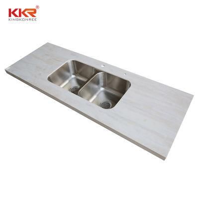 Marble Black Kitchen Countertop Acrylic Solid Surface