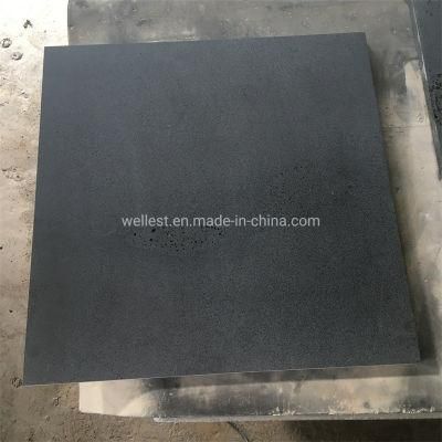 Hainan Honed Honed Black Basalt Tile Lava Stone Floor and Wall Tiles