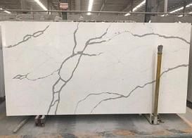 Snow White Quartz Stone Slab Factory