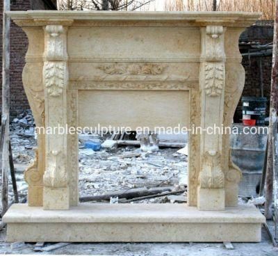 Marble Stone Sculptures Home Decoration Marble Fireplaces (SYMF-014)