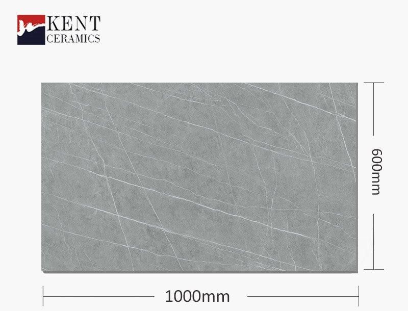 Grey Solid Quality Marble Design Flooring and Wall Slab 600*1000mm