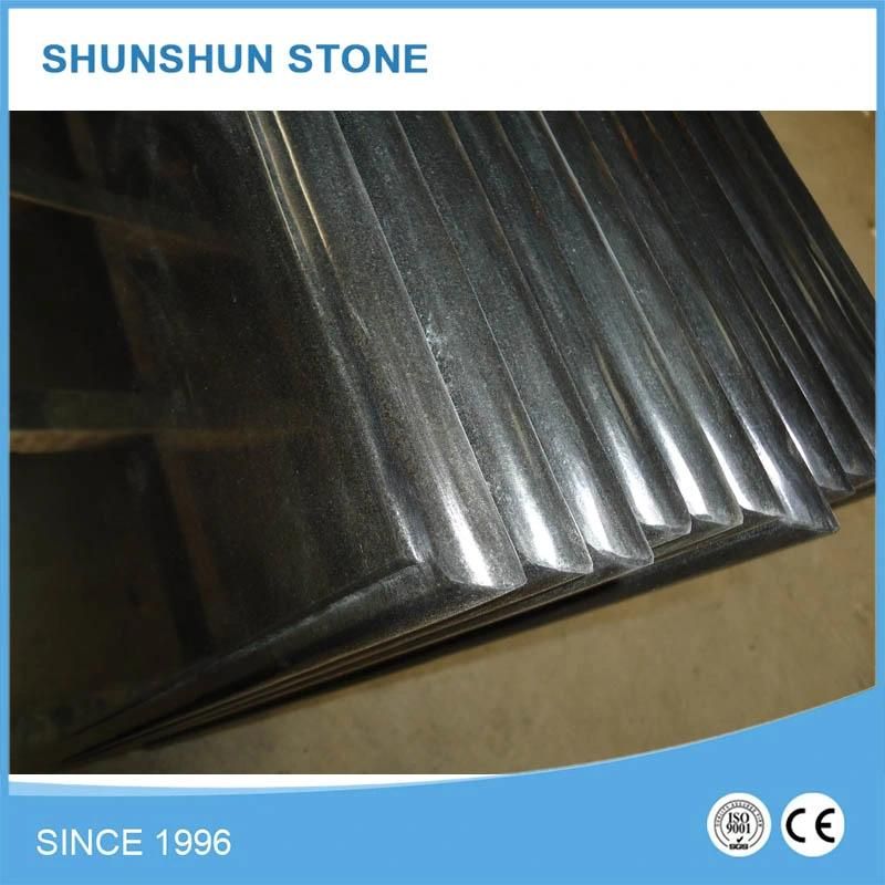 Mongolia Black Granite Prefab Kitchen Top Countertop