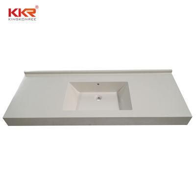 Vavious Shapes Solid Surface Polystone Bathroom Vanity Top