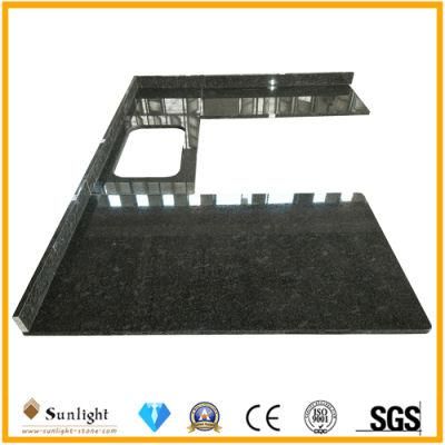 Custom Cheap Cost Laminate Steel Gray Granite Stone Kitchen Countertops