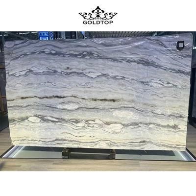 The Natural Stone Slab Blue Marble for Flooring and Wall Decoration in Bathroom