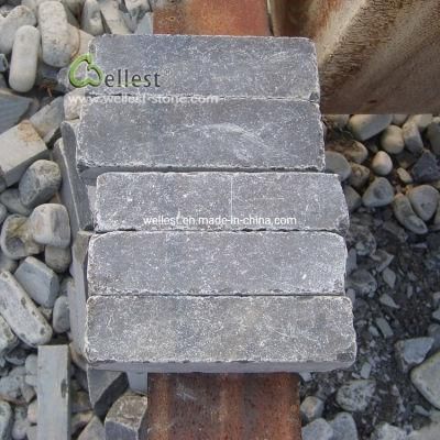 Tumbled Blue Limestone Bricks for Road Pavement