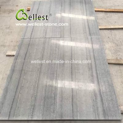 Blue Wood Vein Marble for Hotel Flooring/Wall Cladding Slab
