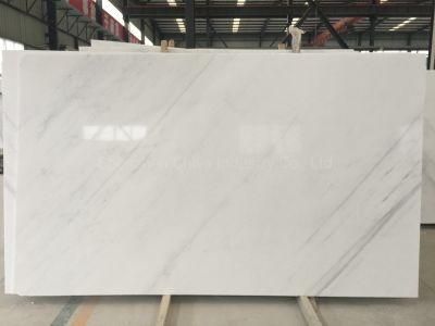 Nature White/Grey Stone Polished Floor Tile Curtain Wall Cladding/Covering Marble