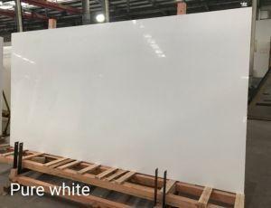 Solid White Color Glossy Surface Nano Crystal Glass Stone for Wall and Floor