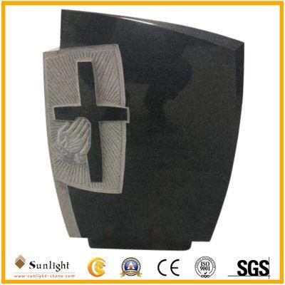 China Monument Factory Absolute Black Cross Granite Monument