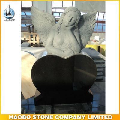 American Style Dreaming Angel Heart Headstones