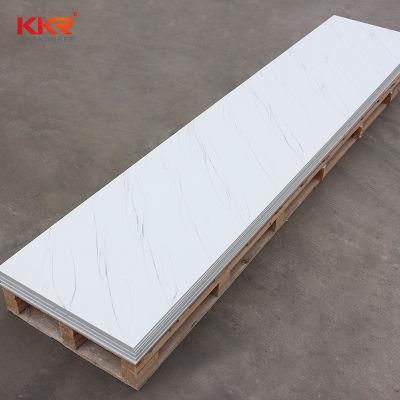 12mm Glacier White Pure Clear Acrylic Solid Surface Sheets Corian Solid Surface