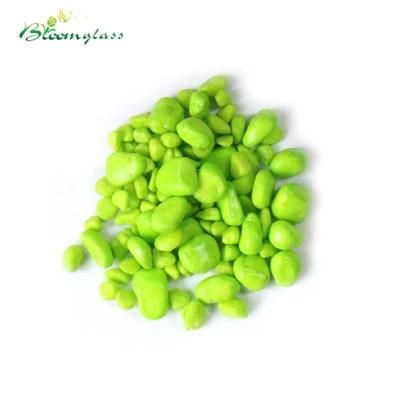 Green Dyed Colored Gravel Aquarium Painted Sands/Garden Decoration Gravels