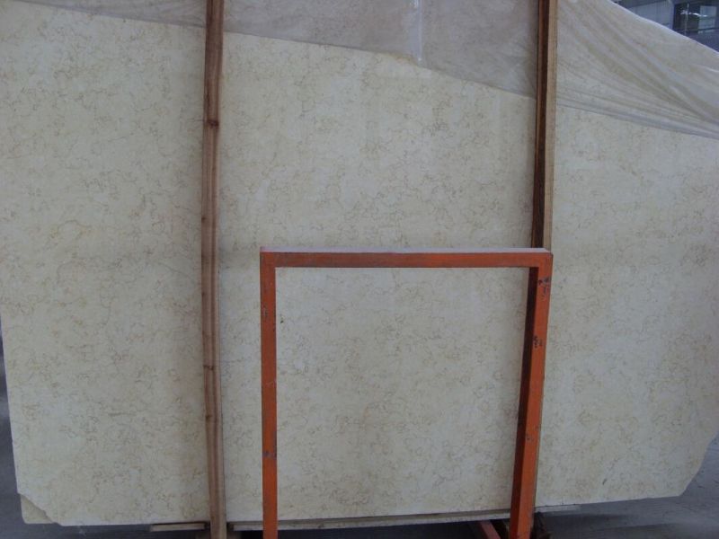 Cheap Price Sunny Beige Marble Slabs for Wall Cladding & Flooring