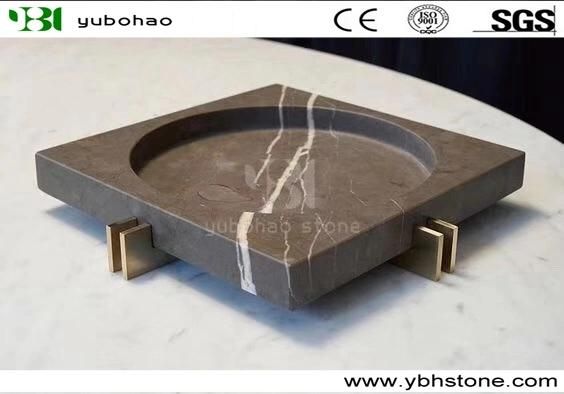 Natural Marble Honed Bathroom Accessory/Marble Tray/Marble Dishes/Marble Can/Kitchen Sets/Kitchen Accessory/Home Decoration