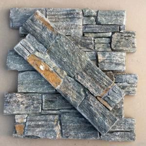 China Natural Blue Quartzite Cement Wall Panel