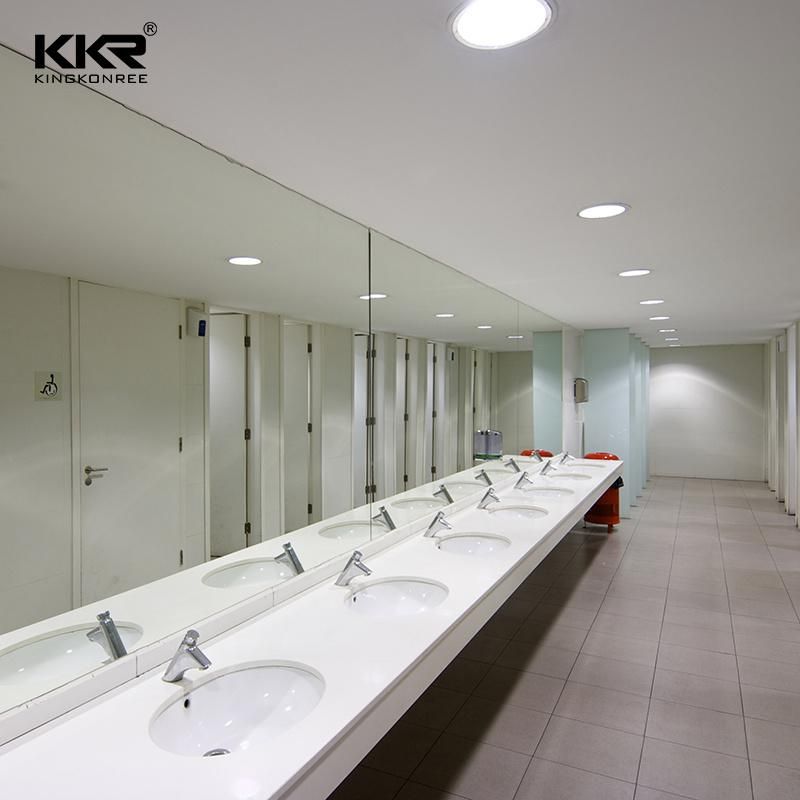 Customized Vanity Sink Kitchen Countertop Artificial Stone Solid Surface Vanity Tops