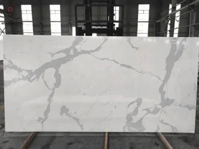 High Quality Artificial Calacatta Quartz Stone Slab Marble Quartz